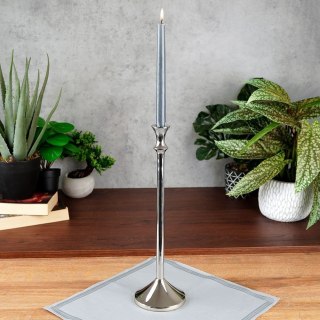 Grupa Orion Sp. z o.o. Świecznik Dekoracyjny Ozdobny Aluminiowy Srebrny ORION 40 cm