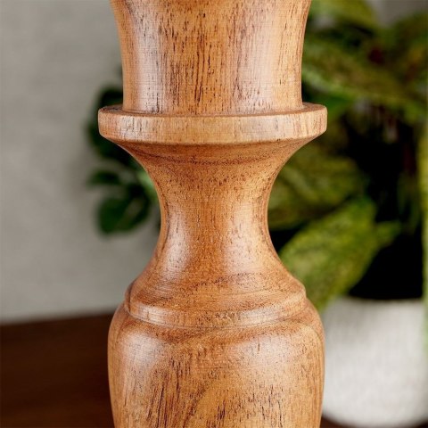Grupa Orion Sp. z o.o. Świecznik na długą świeczkę drewniany 25,5 cm