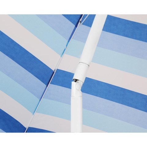 ENERO CAMP Parasol Plażowy Balkonowy w Paski Regulowany Łamany Solidny ENERO 180 cm