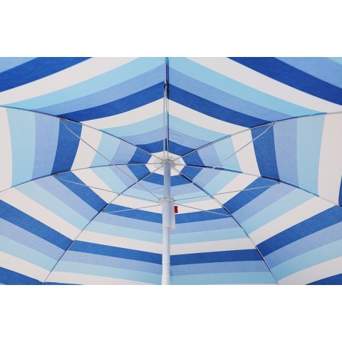 ENERO CAMP Parasol Plażowy Balkonowy w Paski Regulowany Łamany Solidny ENERO 180 cm