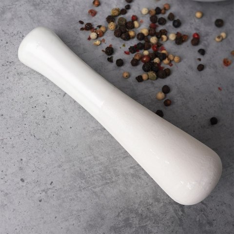 Grupa Orion Sp. z o.o. Moździerz z Tłuczkiem do Przypraw Porcelanowy Biały Houseware