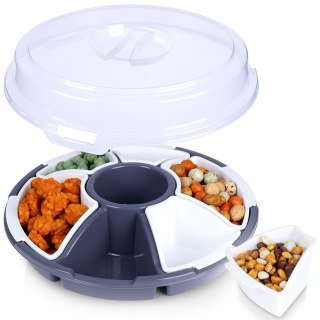 Grupa Orion Sp. z o.o. Pojemnik na Przekąski do Serwowania z Pokrywą EXCELLENT HOUSEWARE 33 cm