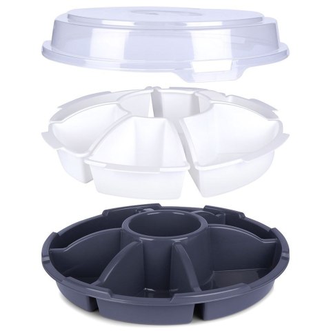 Grupa Orion Sp. z o.o. Pojemnik na Przekąski do Serwowania z Pokrywą EXCELLENT HOUSEWARE 33 cm