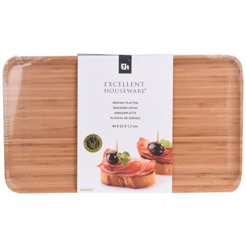 Grupa Orion Sp. z o.o. Taca do Serwowania Bambusowa Prostokątna Talerz Ozdobny ORION 44 x 25 cm