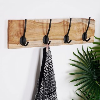 Grupa Orion Sp. z o.o. Wieszak Ścienny na Ubrania Drewniany Solidny HOME STYLING COLLECTION 49,5cm