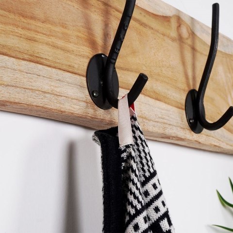 Grupa Orion Sp. z o.o. Wieszak Ścienny na Ubrania Drewniany Solidny HOME STYLING COLLECTION 49,5cm