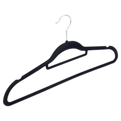 Grupa Orion Sp. z o.o. Wieszaki na Ubrania Czarne Obrotowe Welurowe STORAGE SOLUTIONS 10 szt.