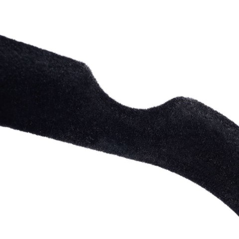 Grupa Orion Sp. z o.o. Wieszaki na Ubrania Czarne Obrotowe Welurowe STORAGE SOLUTIONS 10 szt.