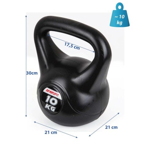 ENERO FIT Hantla Kettlebell Odważnik Crossfit Fitness Kompozytowy Solidny ENERO 10 kg