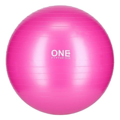 GB10 55CM PINK GYM BALL 10 PIŁKA GIMNASTYCZNA ONE FITNESS