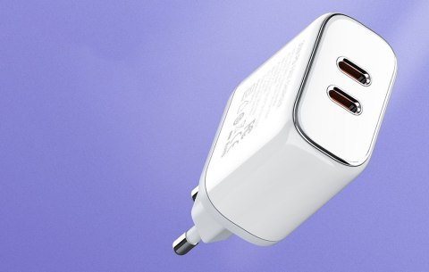 LDNIO Ładowarka sieciowa LDNIO A2528C 2USB-C 35W + Kabel USB-C - USB-C