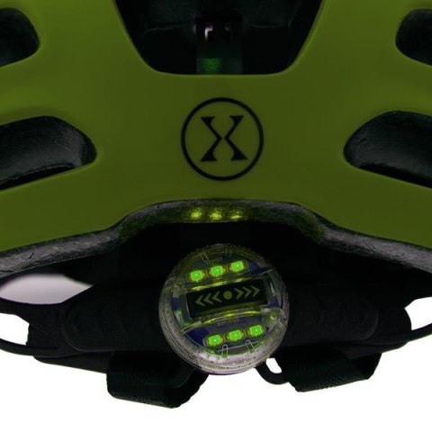 MTW01 LED ZIELONY ROZM. XS (43-49 cm) KASK NILS EXTREME