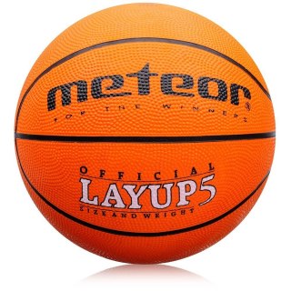 Piłka koszykowa Meteor Layup 5 pomarańczowy