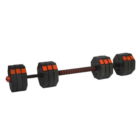 REGULOWANE HANTLE TRENINGOWE 2X15KG Z FUNKCJĄ SZTANGI EB FIT