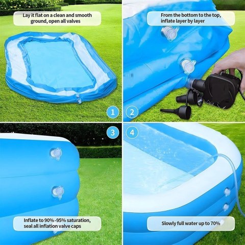 Grupa Orion Sp. z o.o. Basen ogrodowy dmuchany 245x150x43 cm