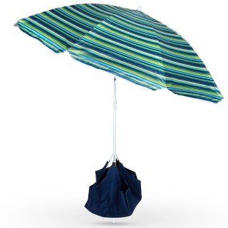 Vilde Parasol Plażowy z Podstawą Stojakiem Regulowany VILDE 147 cm