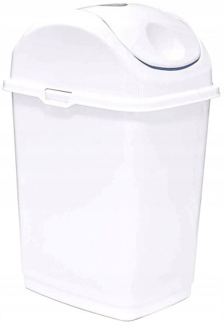 Pojemnik uchylny SLIM 10 l - biały 240x195x365 mm