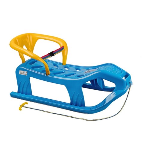MASTER SPORT s.r.o. Sanki z Oparciem dla Dzieci Plastikowe Niebieskie Solidne MARMAT 50 kg