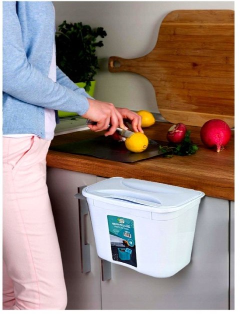 Wiaderko wiszące z/p 5 l - SZARE 270X180X170MM