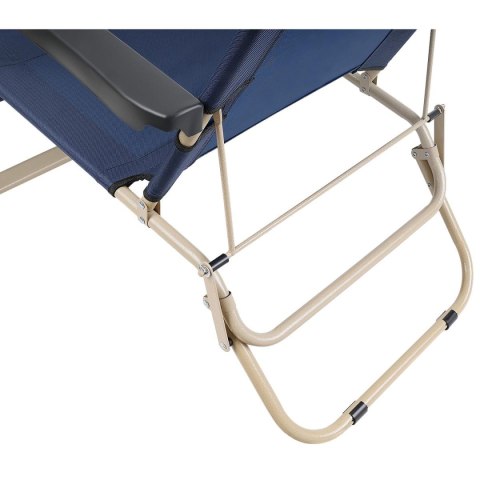 FOTEL TURYSTYCZNY WIELOPOZYCYJNY GARDA Z ZAGŁÓWKIEM GRANAT - BEŻ