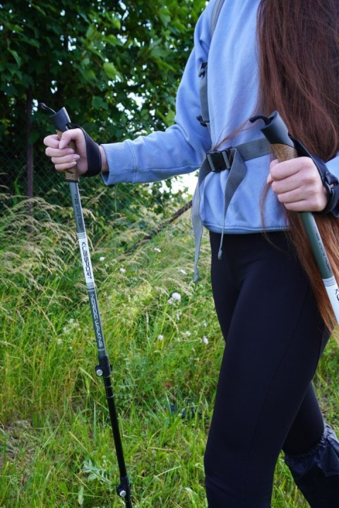 Kubisport Kije Trekkingowe Regulowane Składane z Szybkozłączką KUBISPORT 145-72 cm