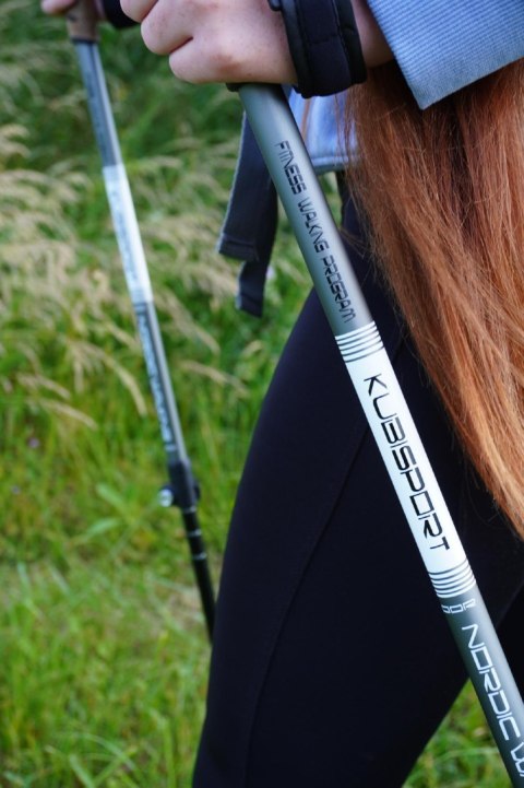 Kubisport Kije Trekkingowe Regulowane Składane z Szybkozłączką KUBISPORT 145-72 cm
