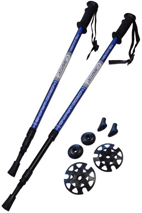 Kubisport Kije Trekkingowe do Nordic Walking Składane Regulowane KUBISPORT 65-135 cm