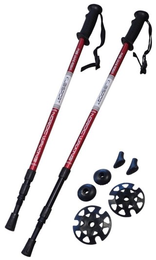 Kubisport Kije Trekkingowe do Nordic Walking Składane Regulowane KUBISPORT 65-135 cm
