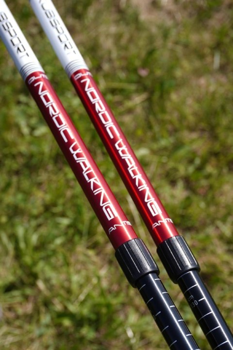 Kubisport Kije Trekkingowe do Nordic Walking Składane Regulowane KUBISPORT 65-135 cm