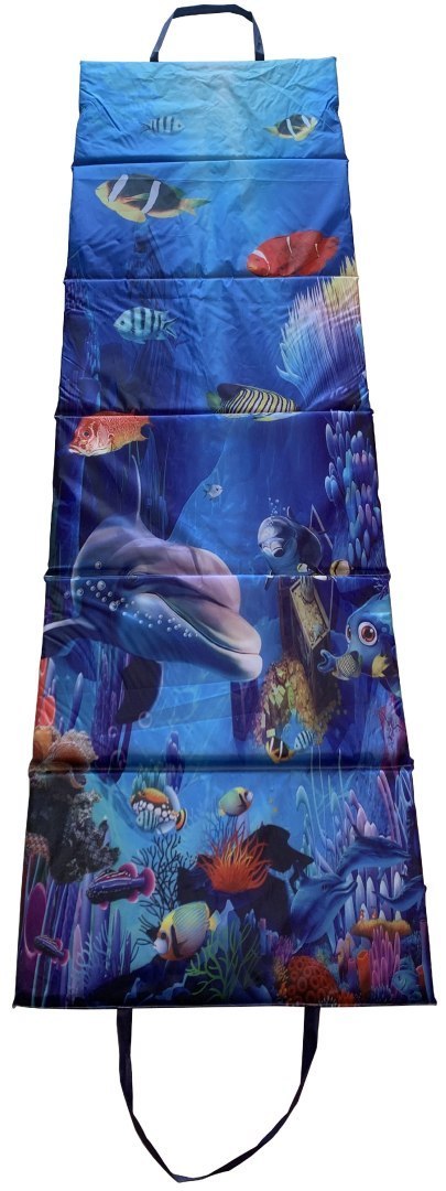 Kubisport Koc Plażowy Mata Leżanka Leżak Składany Wodoodporny KUBISPORT 195x55 cm