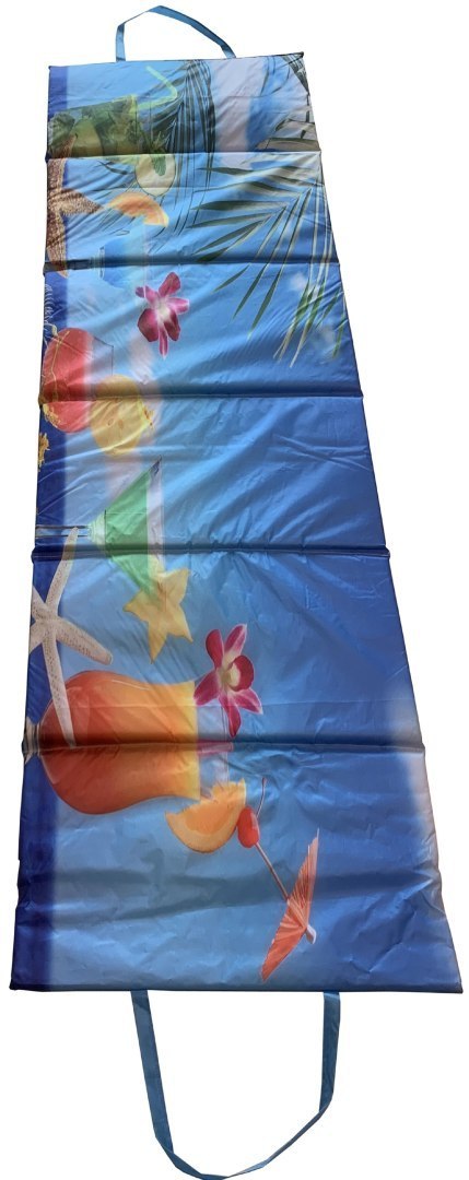 Kubisport Koc Plażowy Mata Leżanka Leżak Składany Wodoodporny KUBISPORT 195x55 cm