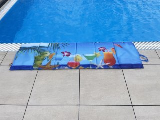 Kubisport Koc Plażowy Mata Leżanka Leżak Składany Wodoodporny KUBISPORT 195x55 cm