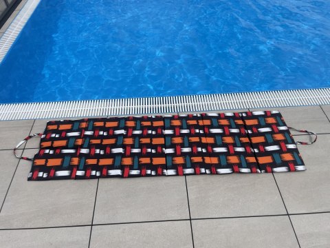 Kubisport Koc Plażowy Mata Leżanka Leżak Składany Wodoodporny KUBISPORT 195x55 cm