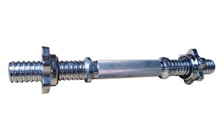Kubisport Krótki Gryf Śrubowy Prosty do Ćwiczeń KUBISPORT Zaciski 30 mm