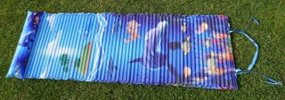 Kubisport Leżak Plażowy Piankowy z Zagłówkiem Nadrukiem KUBISPORT 184 x 55 x 1,5 cm