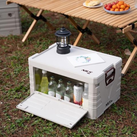 NCB4004 SKŁADANA SKRZYNIA KEMPINGOWA Z POKRYWĄ 50L NILS CAMP