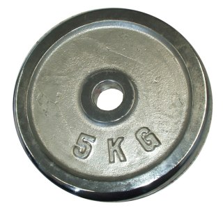 Kubisport Obciążenie Talerz Chromowany do Gryfów Ćwiczeń KUBISPORT 5 kg 30 mm