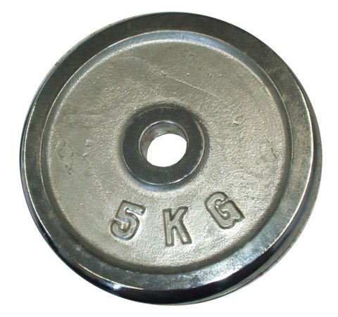 Kubisport Obciążenie Talerz Chromowany do Gryfów Ćwiczeń KUBISPORT 5 kg 30 mm