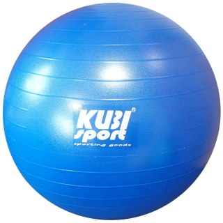 Kubisport Piłka Gimnastyczna Rehabilitacyjna Dmuchana do Ćwiczeń Niebieska KUBISPORT 85 cm