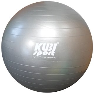 Kubisport Piłka Gimnastyczna Rehabilitacyjna Dmuchana do Ćwiczeń Szara KUBISPORT 85 cm