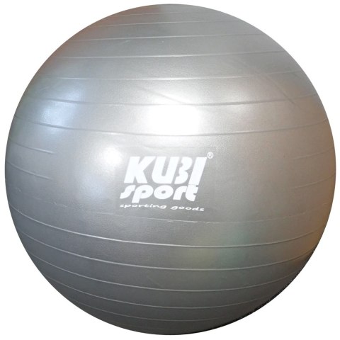 Kubisport Piłka Gimnastyczna Rehabilitacyjna Dmuchana do Ćwiczeń Szara KUBISPORT 85 cm
