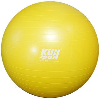 Kubisport Piłka Gimnastyczna Rehabilitacyjna Dmuchana do Ćwiczeń Żółta KUBISPORT 85 cm