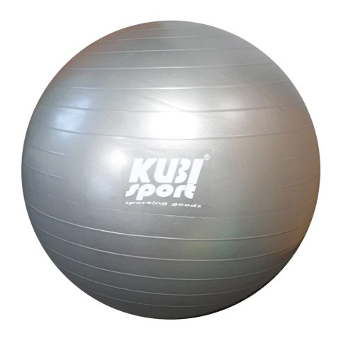 Kubisport Piłka Gimnastyczna do Ćwiczeń Treningu KUBISPORT 75 cm Szara