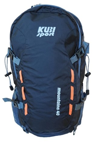 Kubisport Plecak Turystyczny Sportowy Damski Męski Duży Czarny Solidny KUBISPORT 40 L