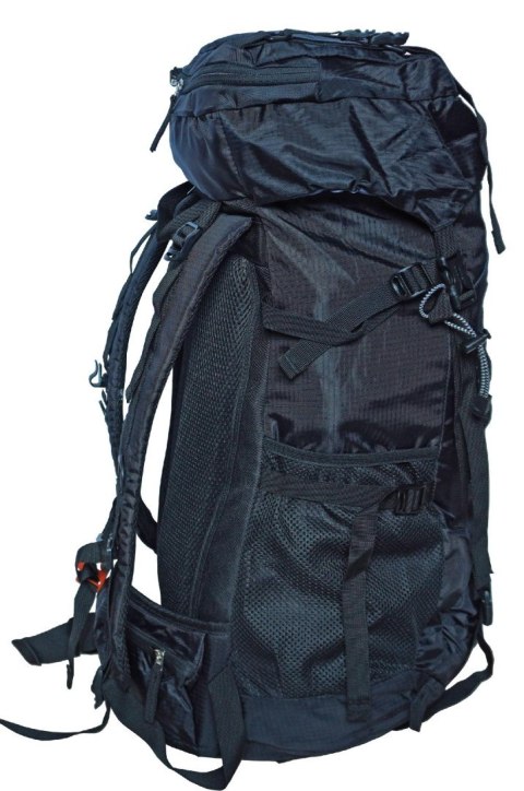 Kubisport Plecak Turystyczny do Wędrówek Damski Męski Czarny Pojemny KUBISPORT 60 L