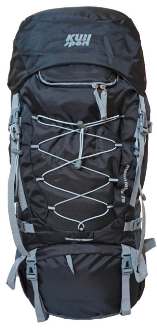 Kubisport Plecak Turystyczny do Wędrówek Damski Męski Czarny Pojemny KUBISPORT 75 L