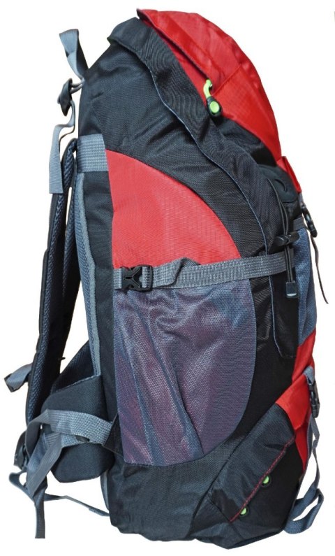 Kubisport Plecak Turystyczny do Wędrówek Damski Męski Czerwony Pojemny KUBISPORT 50 L