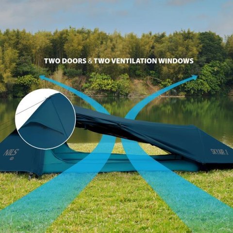 NC2501 NAMIOT ULTRA LIGHT SKYAIR 1 NIEBIESKI NILS CAMP