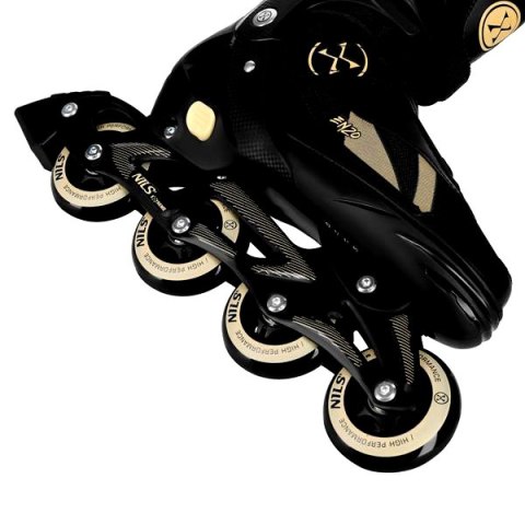 NH382 ŁYŻWOROLKI 2W1 ENZO BEŻOWE ROZM. L(40-43) Z WYM. PŁOZĄ HOKEJOWĄ NILS EXTREME