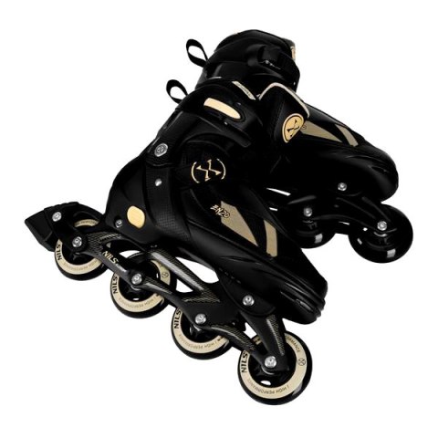 NH382 ŁYŻWOROLKI 2W1 ENZO BEŻOWE ROZM. M(36-39) Z WYM. PŁOZĄ HOKEJOWĄ NILS EXTREME